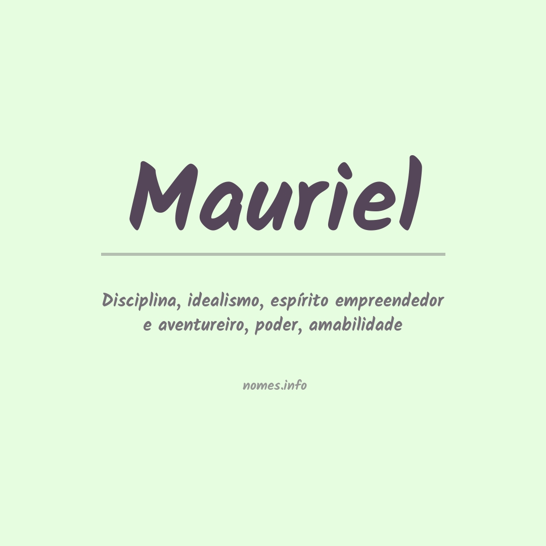 Significado do nome Mauriel
