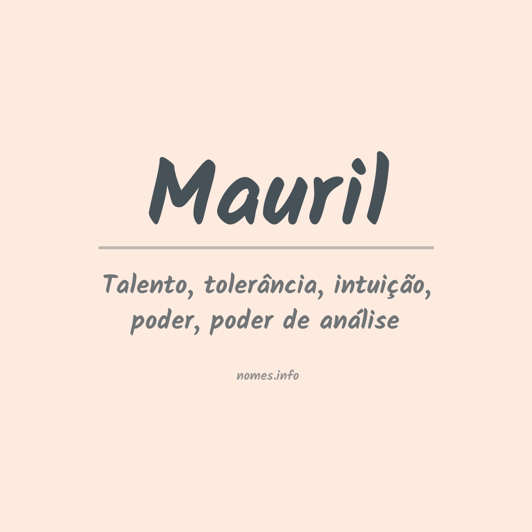 Significado do nome Mauril