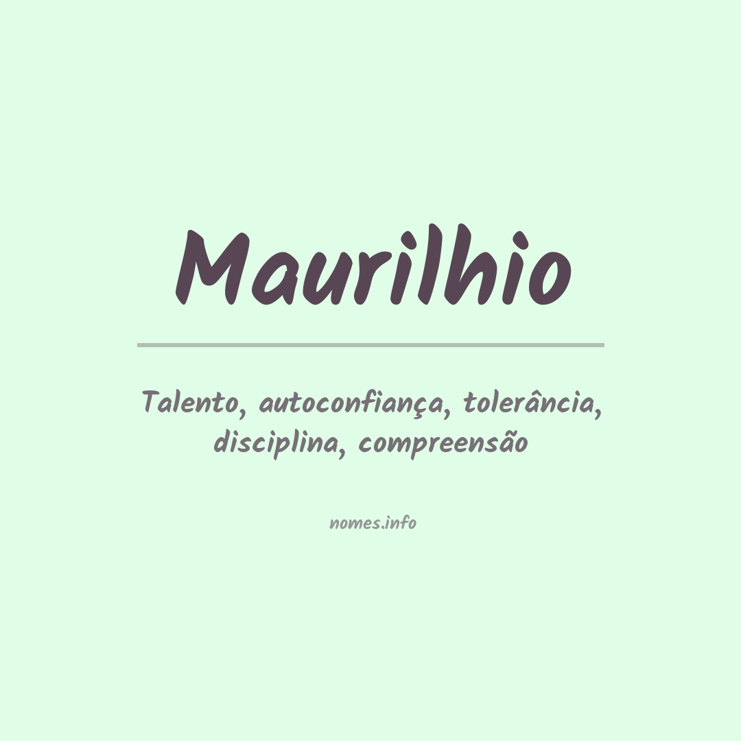 Significado do nome Maurilhio