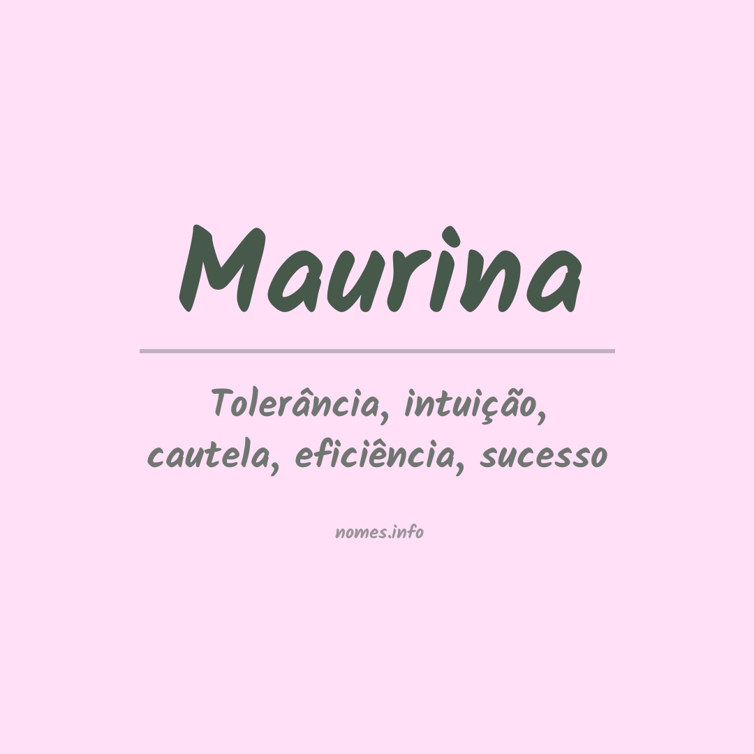 Significado do nome Maurina