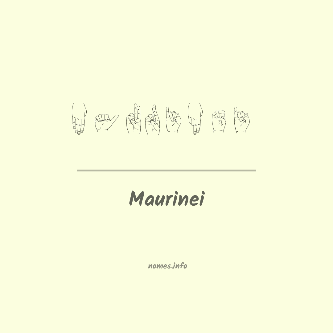 Maurinei em Libras