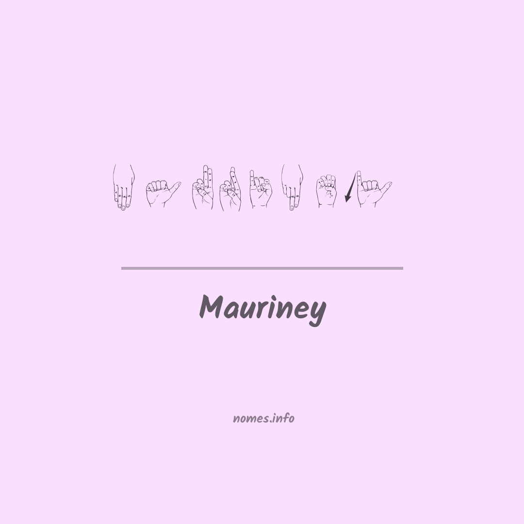 Mauriney em Libras