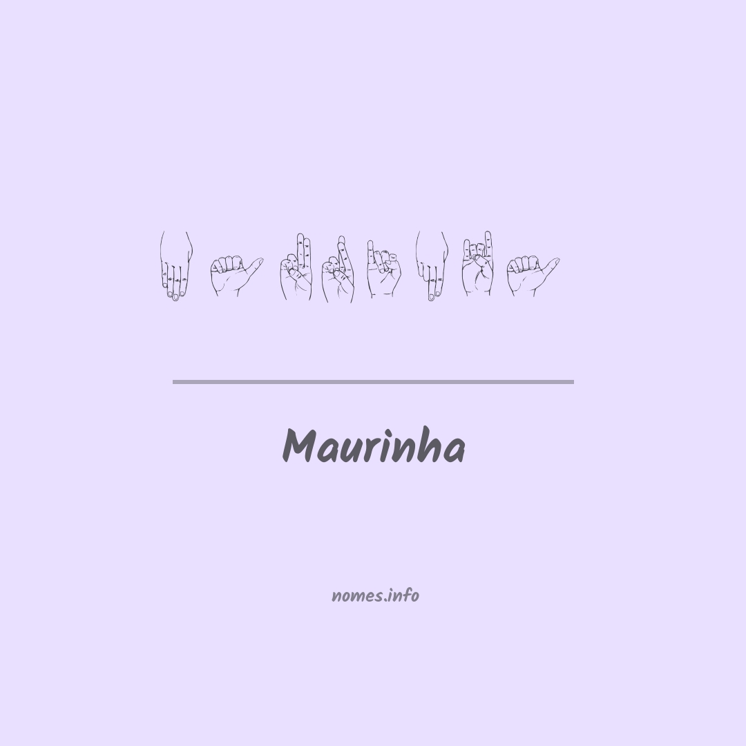 Maurinha em Libras Maurinha em Libras