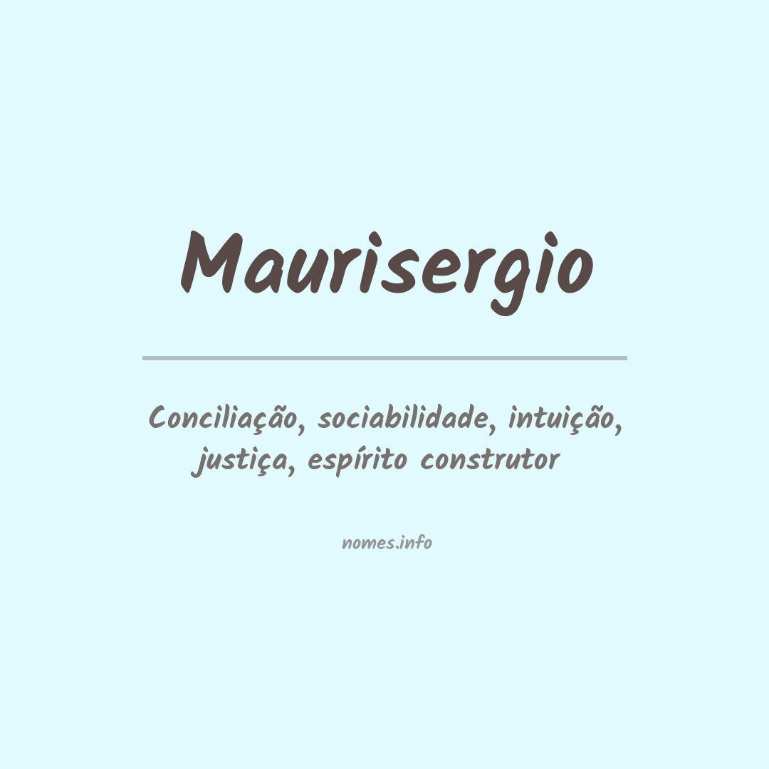 Significado do nome Maurisergio