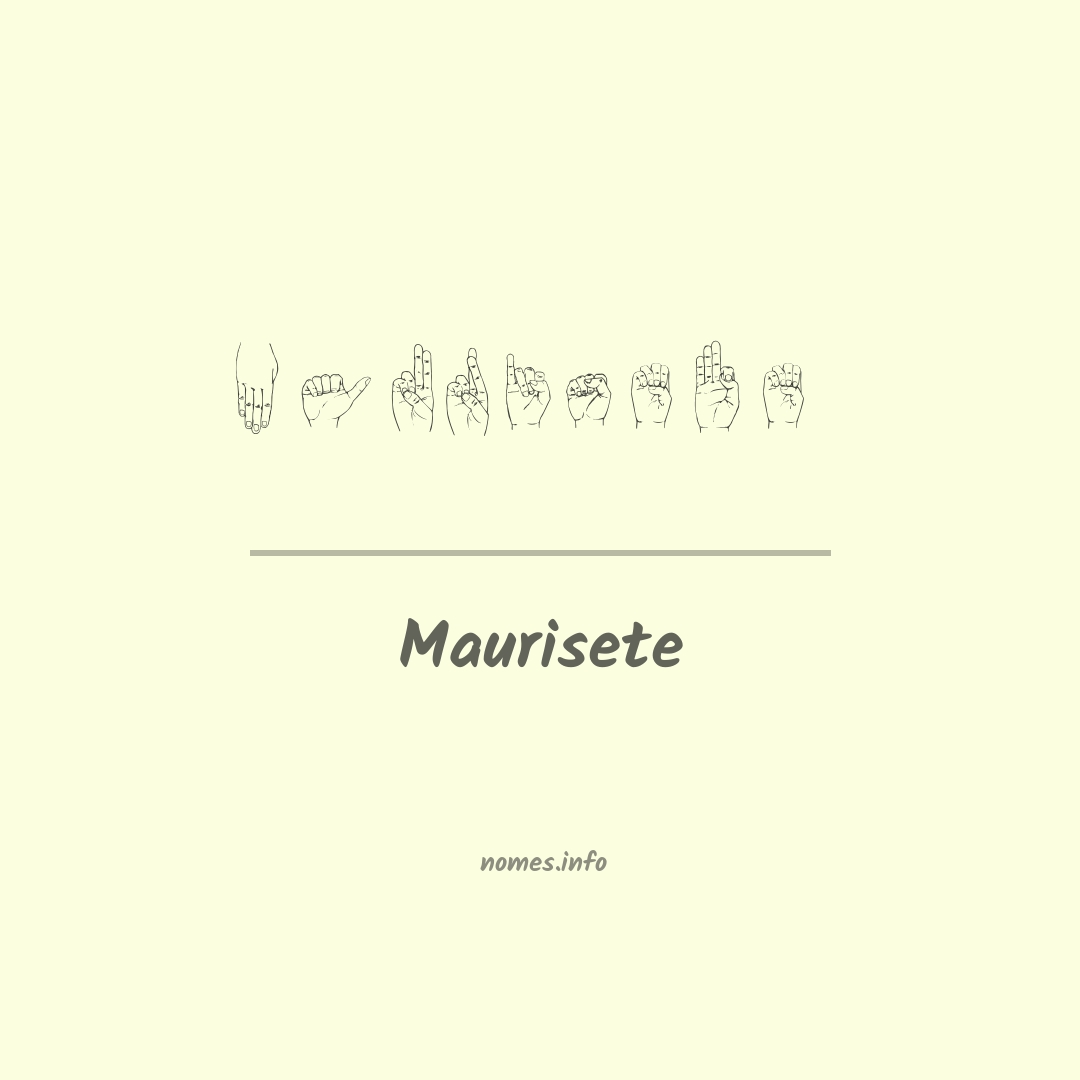 Maurisete em Libras