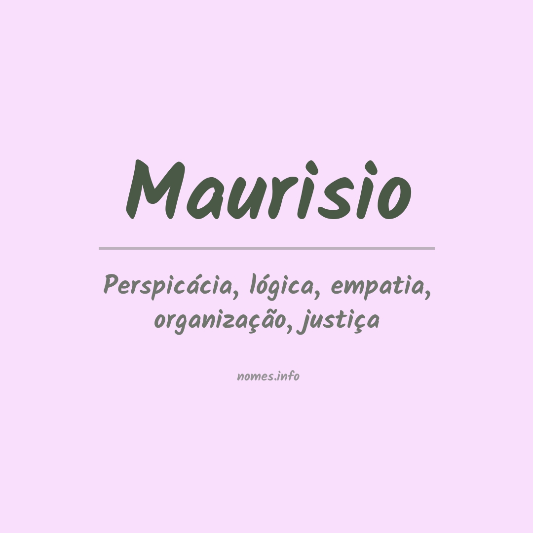 Significado do nome Maurisio