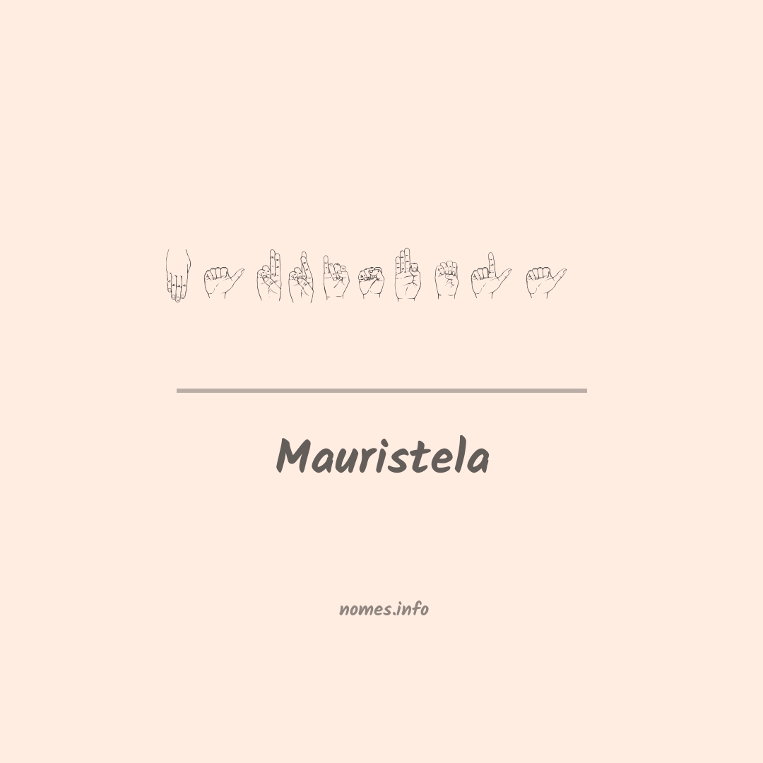 Mauristela em Libras
