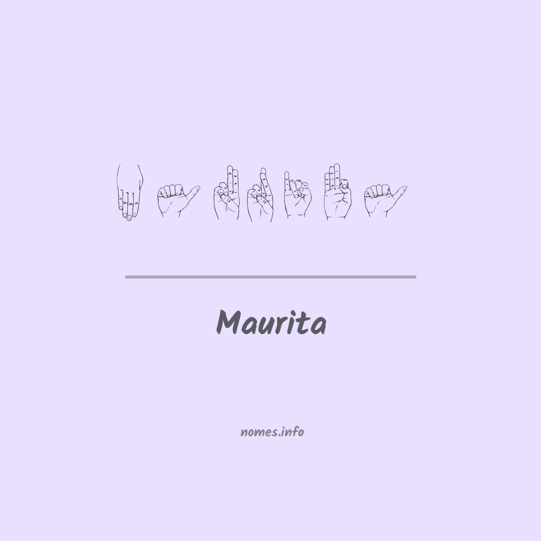 Maurita em Libras