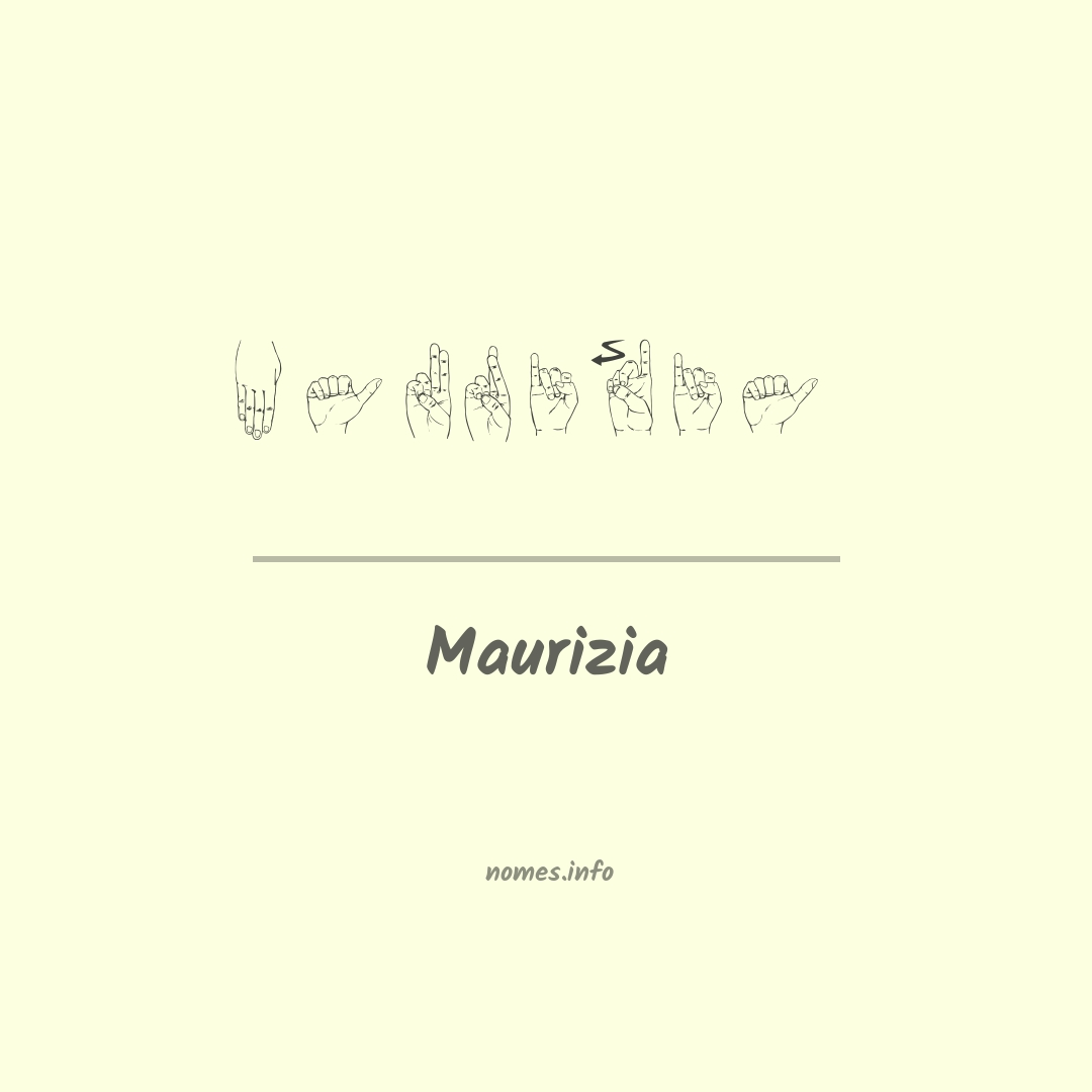 Maurizia em Libras