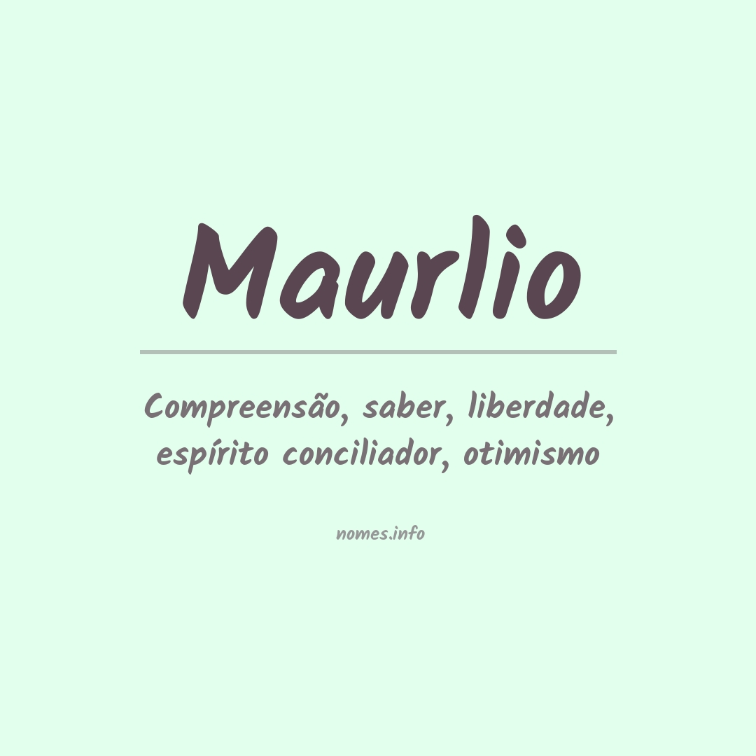 Significado do nome Maurlio