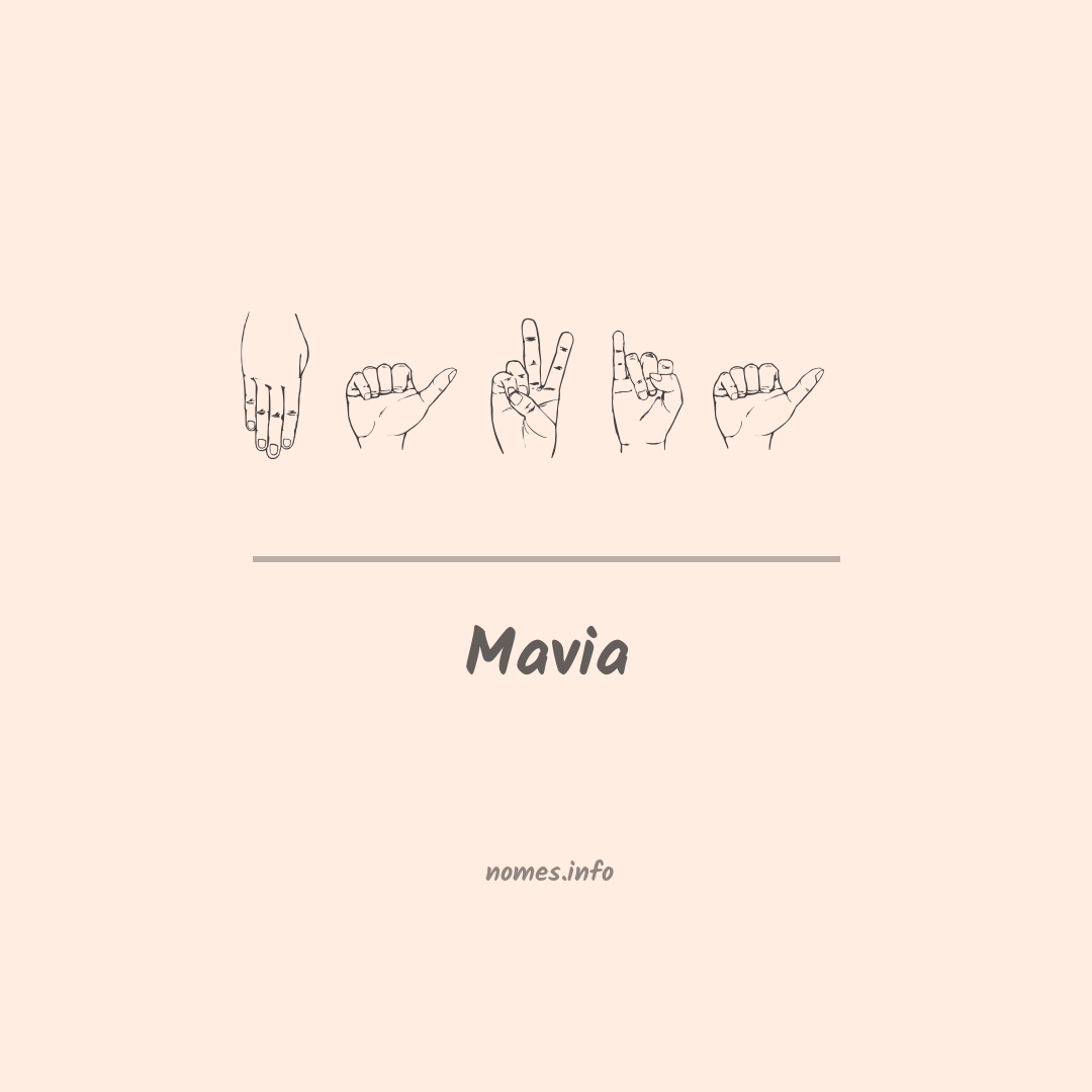 Mavia em Libras