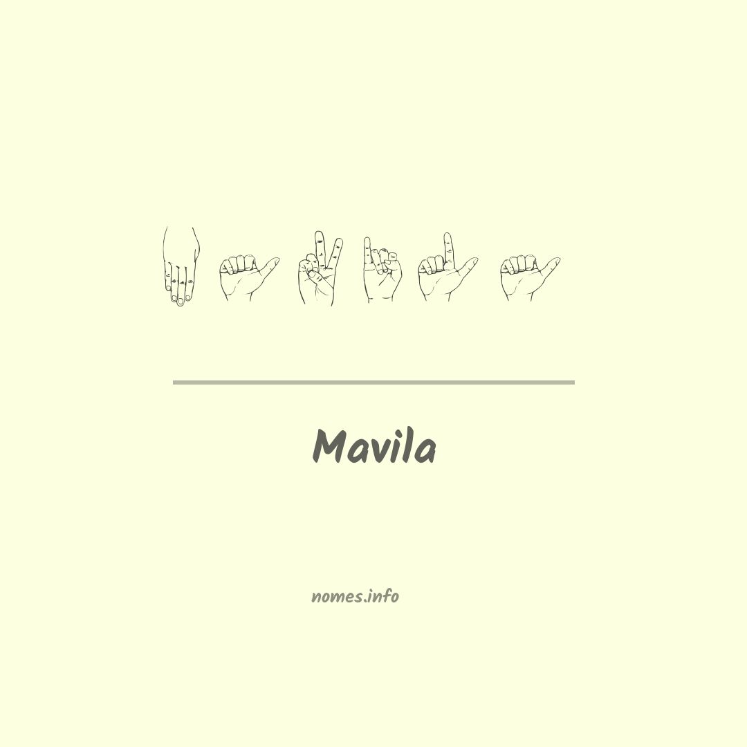 Mavila em Libras