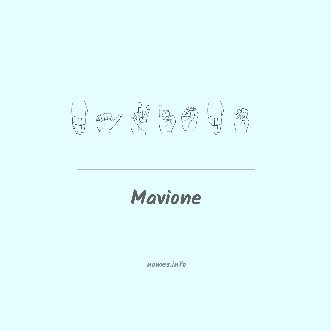 Mavione em Libras