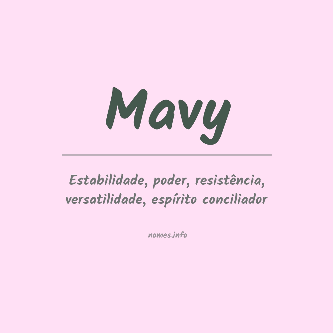 Significado do nome Mavy