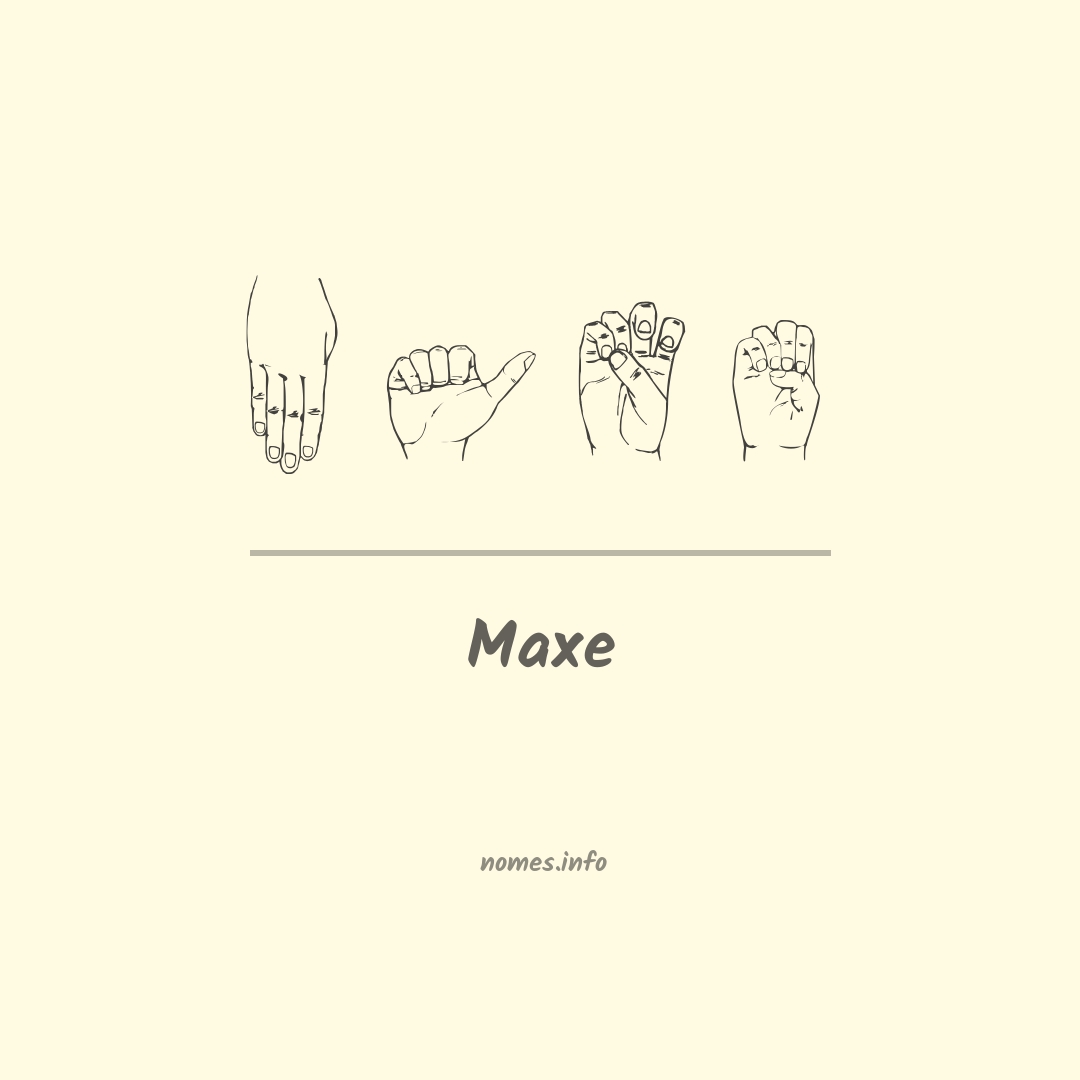 Maxe em Libras