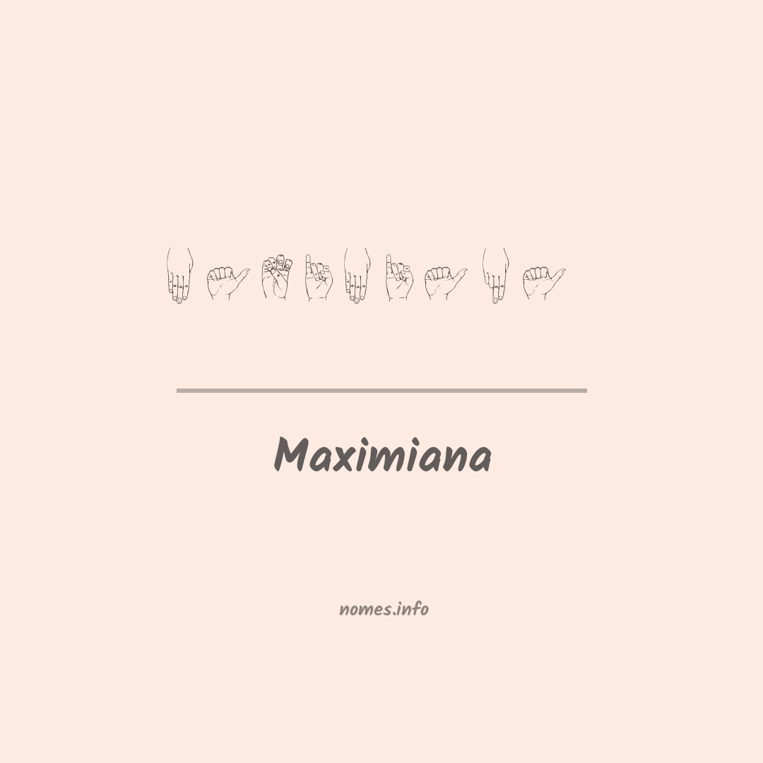 Maximiana em Libras