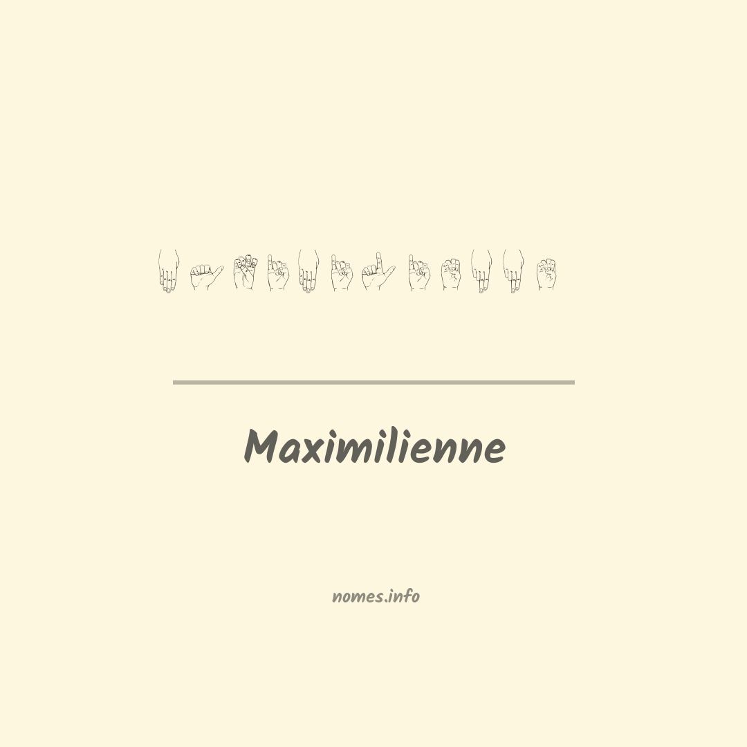 Maximilienne em Libras