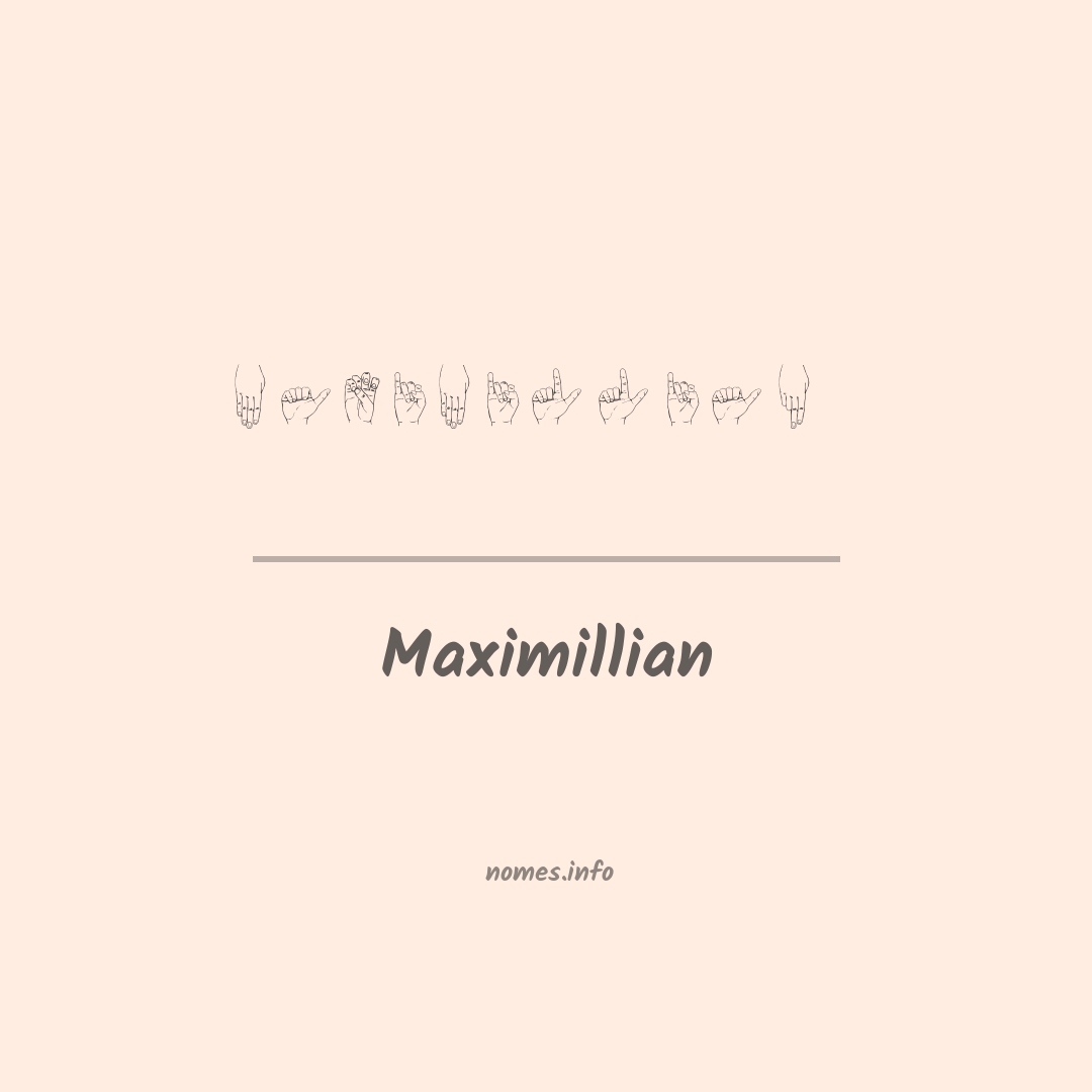 Maximillian em Libras