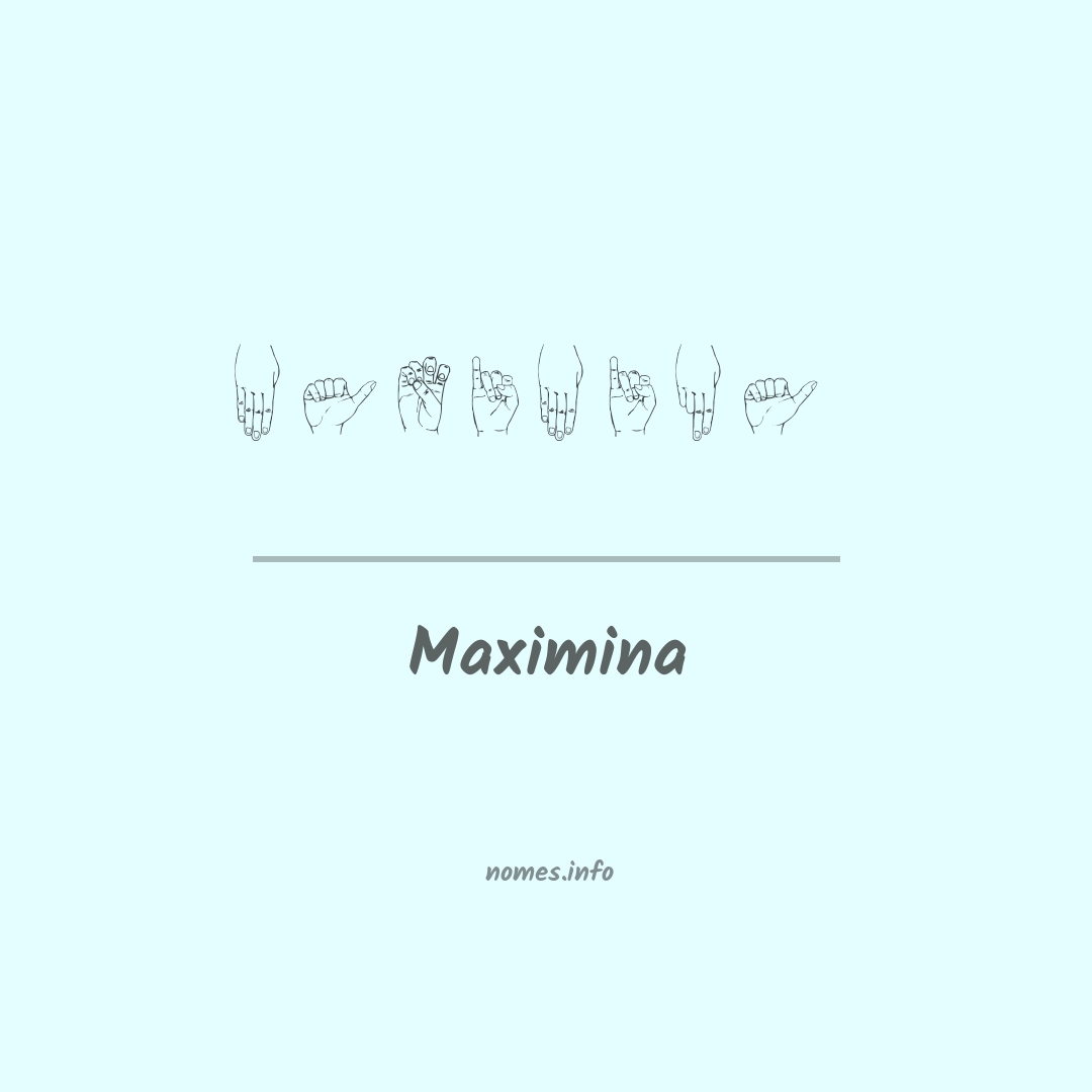 Maximina em Libras Maximina em Libras
