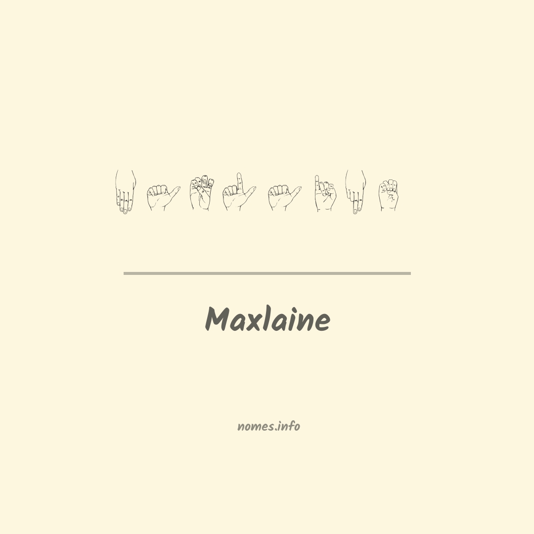 Maxlaine em Libras