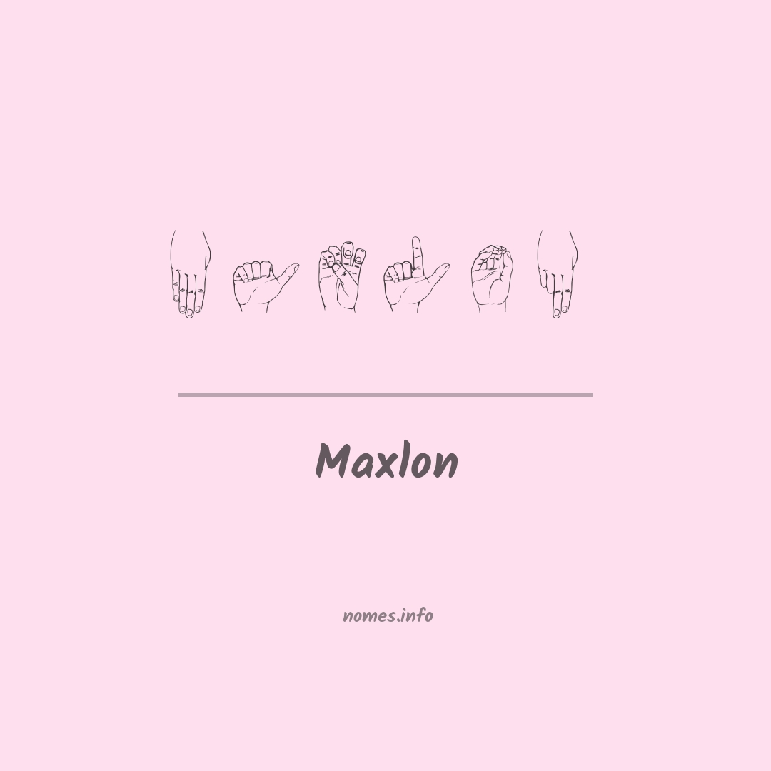 Maxlon em Libras