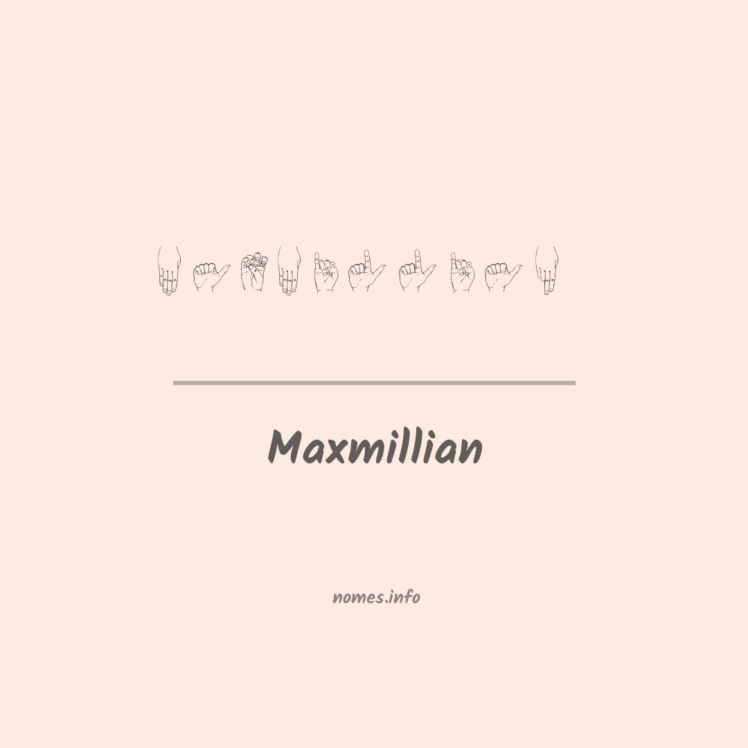 Maxmillian em Libras