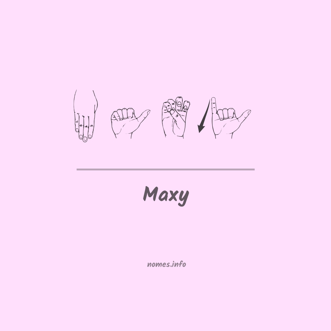 Maxy em Libras