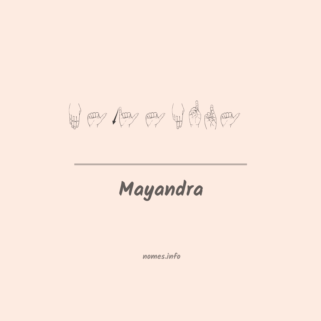 Mayandra em Libras