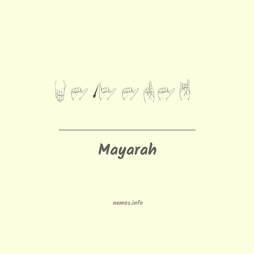 Mayarah em Libras