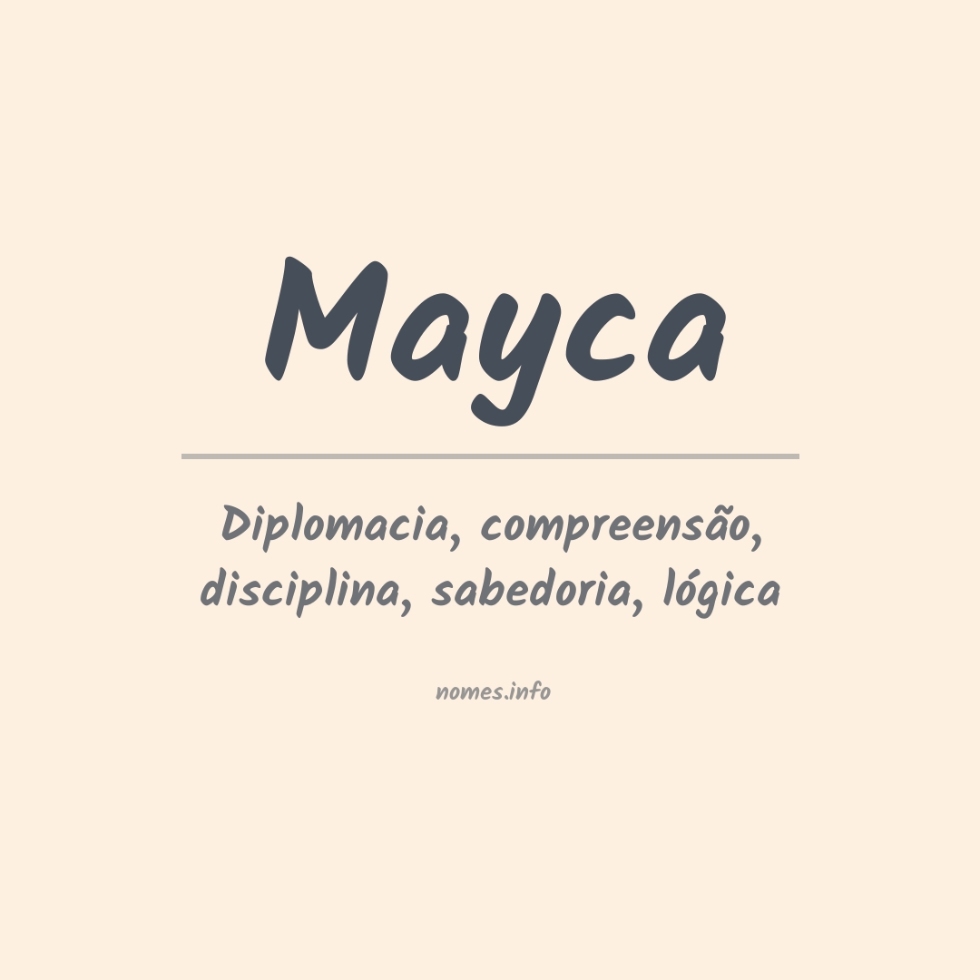 Significado do nome Mayca