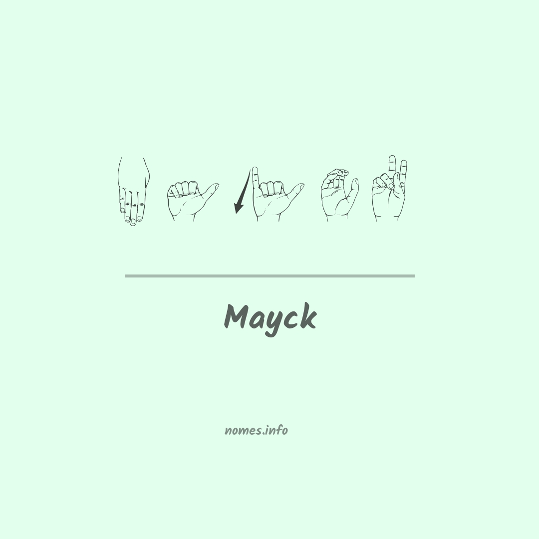Mayck em Libras