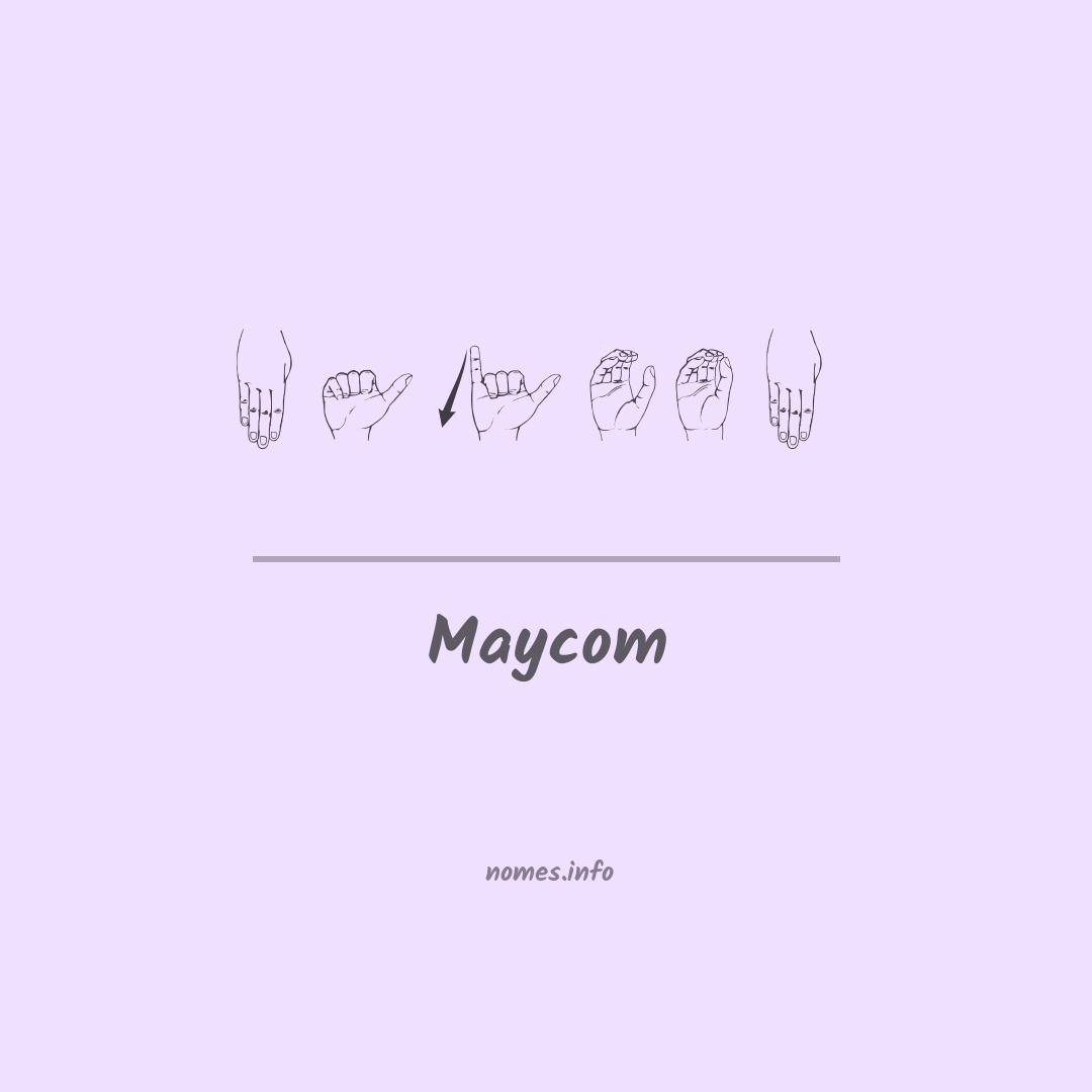 Maycom em Libras