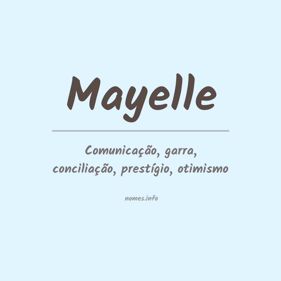 Significado do nome Mayelle