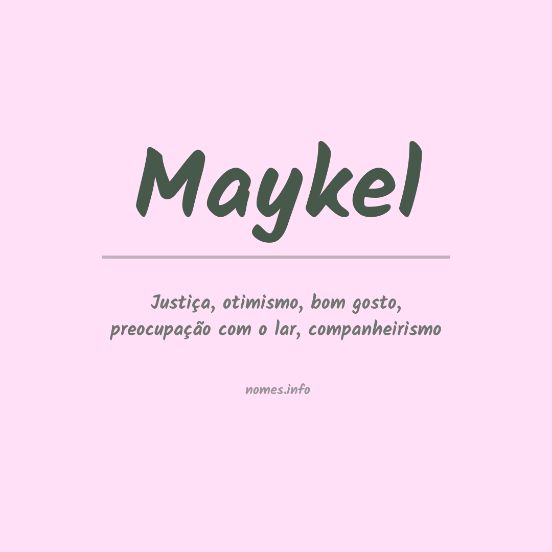 Significado do nome Maykel