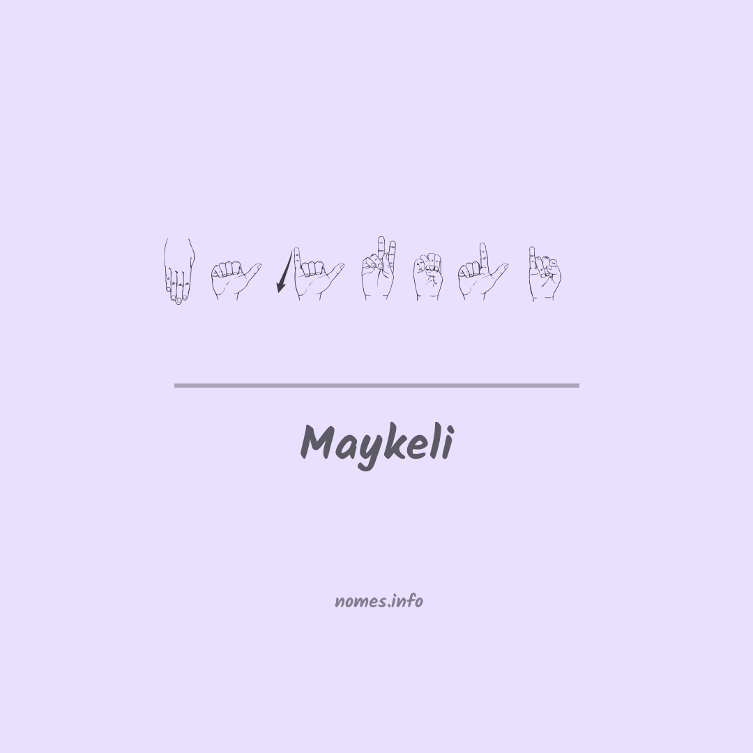 Maykeli em Libras