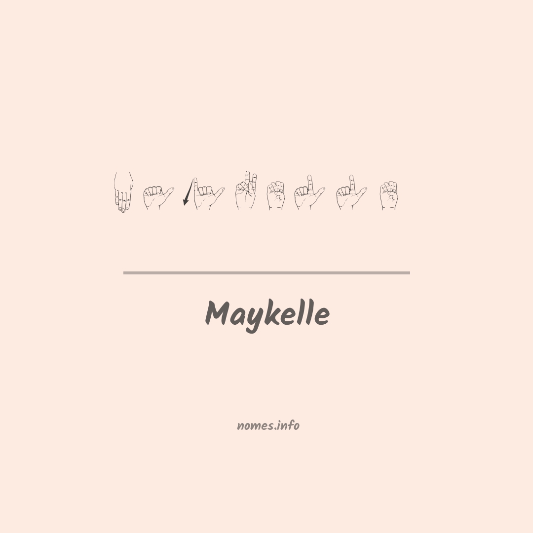 Maykelle em Libras