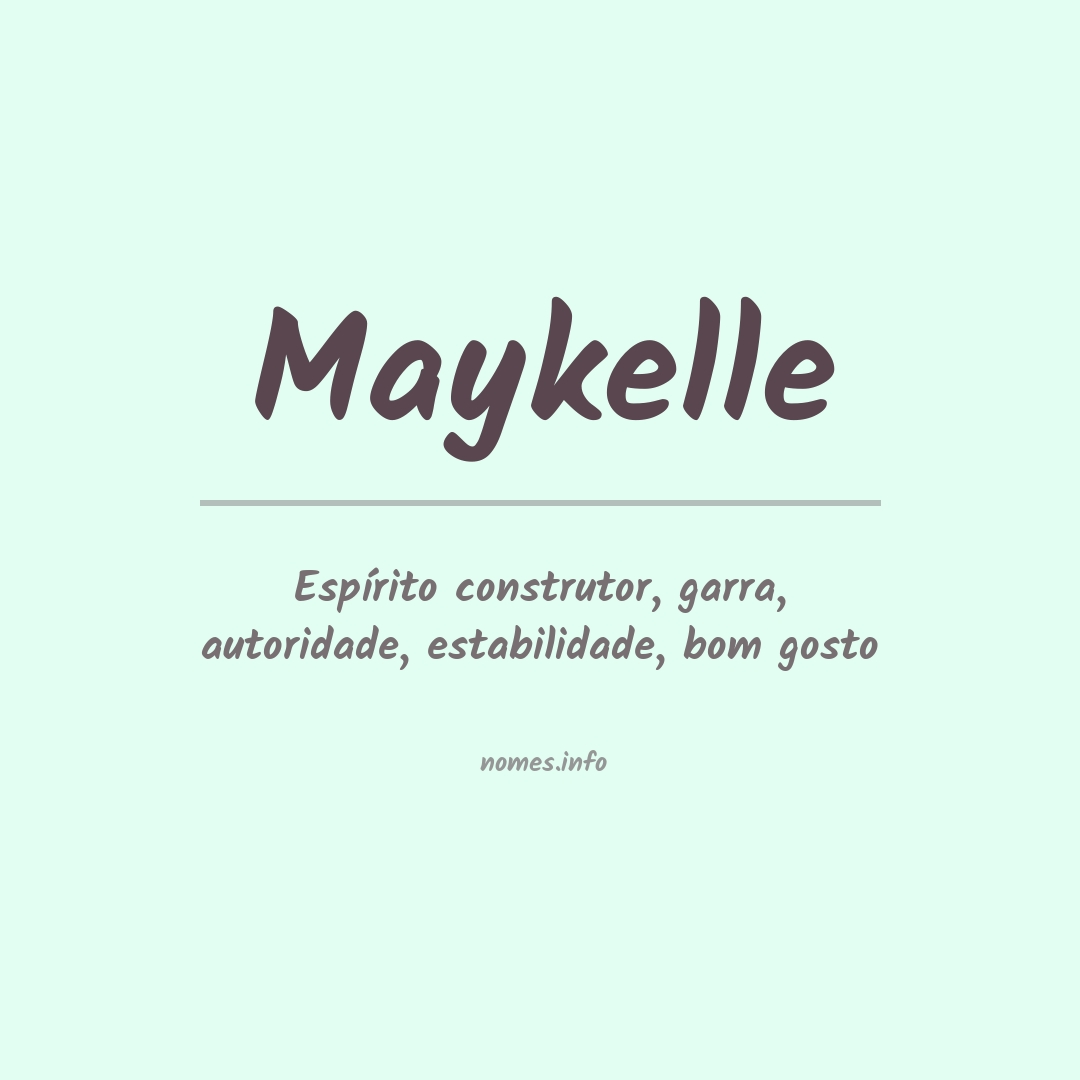 Significado do nome Maykelle