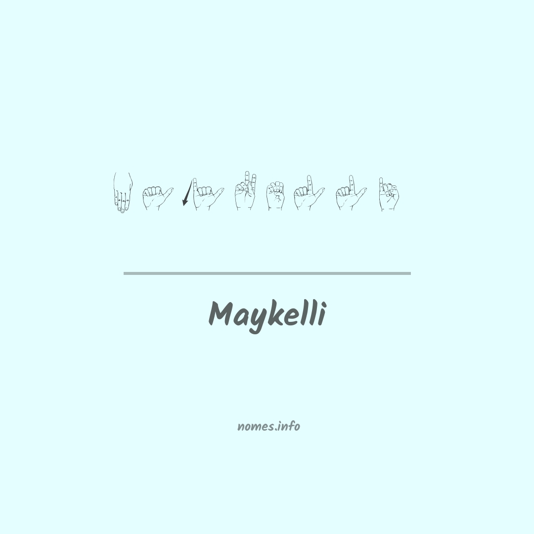 Maykelli em Libras