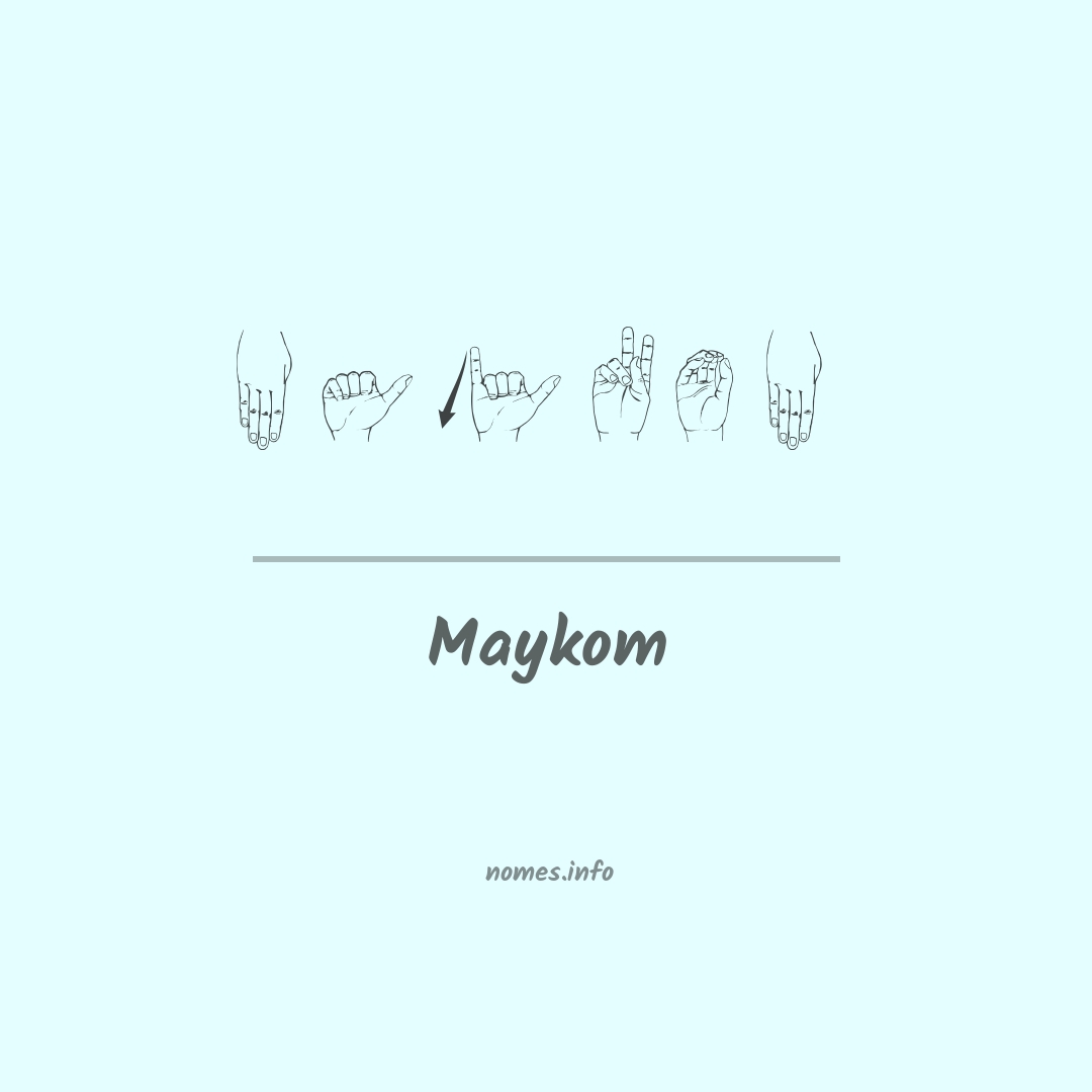 Maykom em Libras