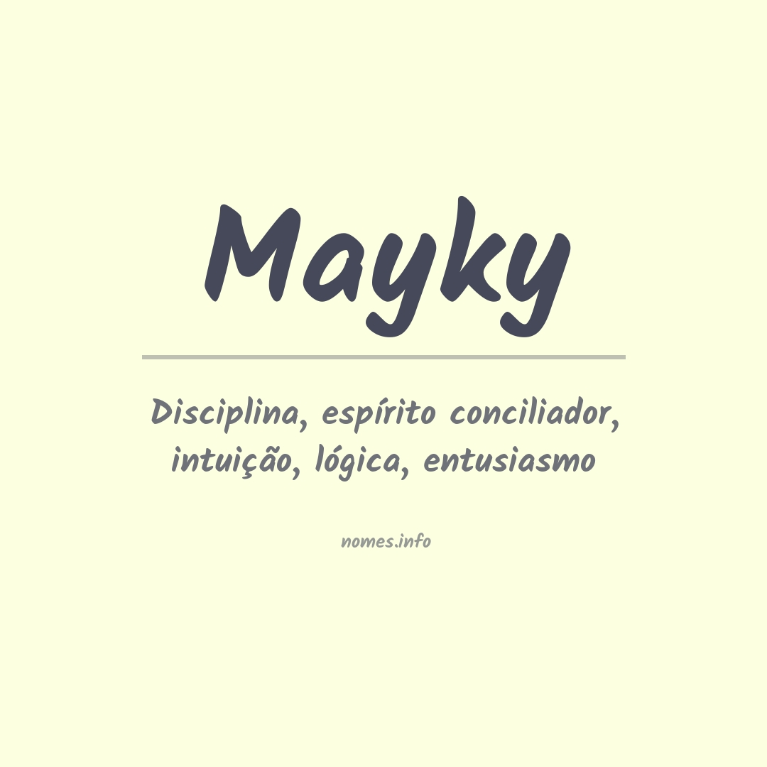 Significado do nome Mayky