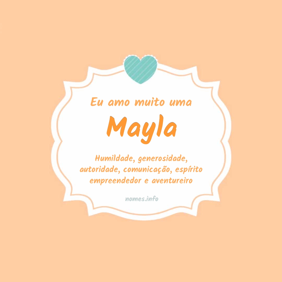 Eu amo muito Mayla