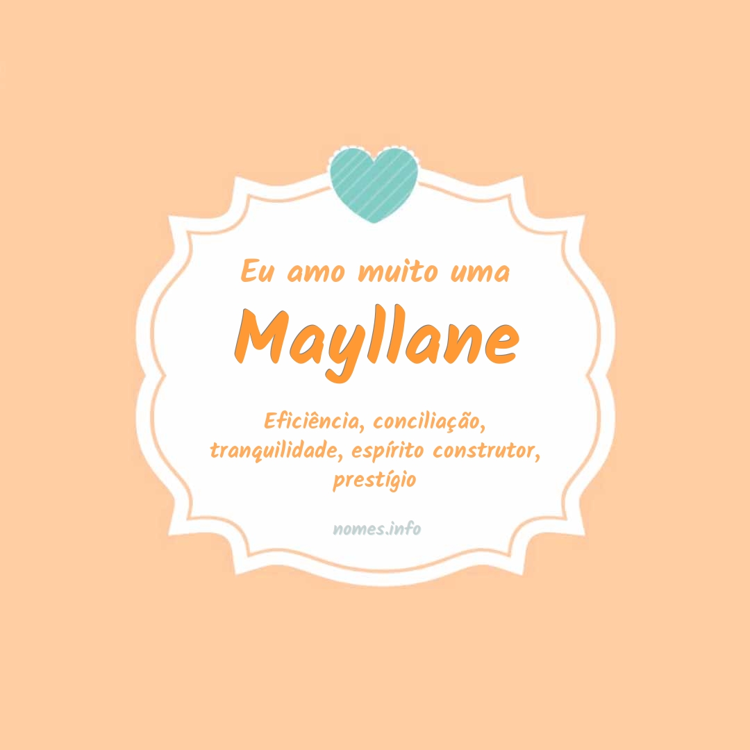 Eu amo muito Mayllane