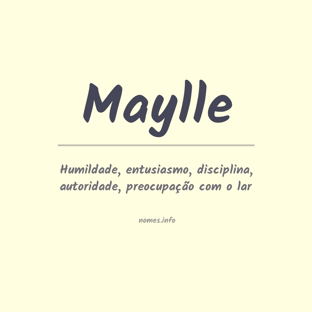 Significado do nome Maylle