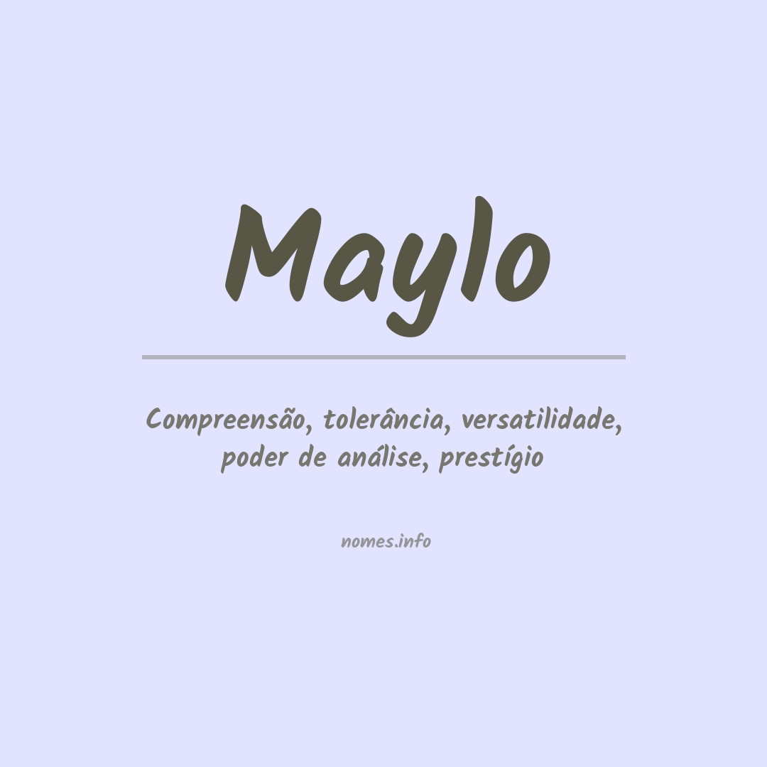 Significado do nome Maylo