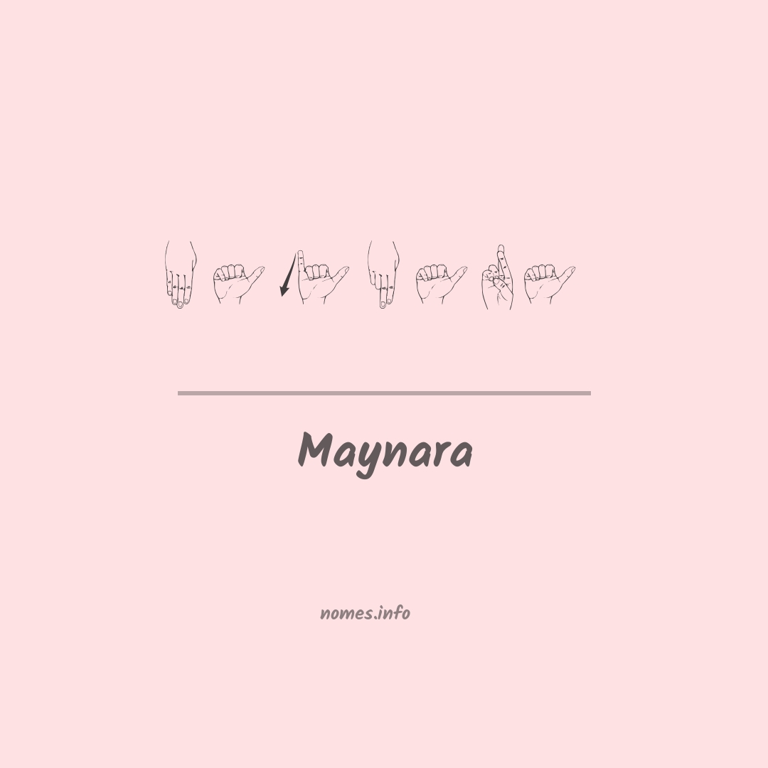 Maynara em Libras
