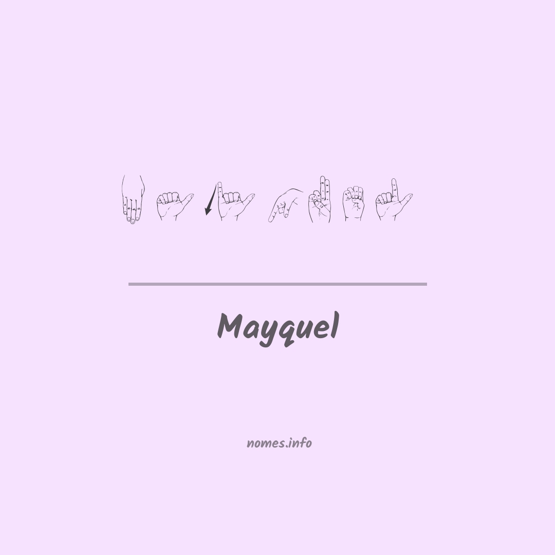 Mayquel em Libras