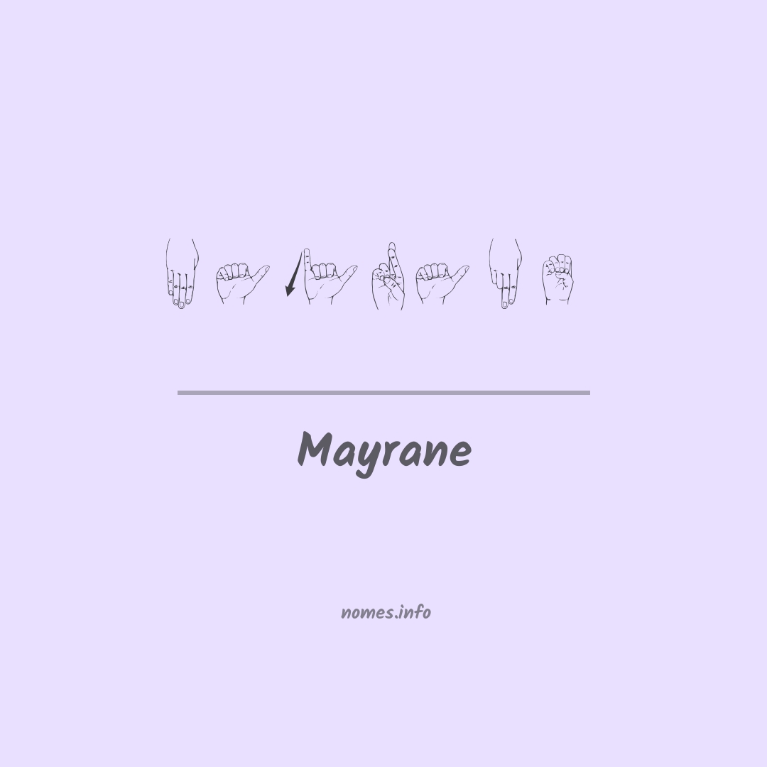 Mayrane em Libras