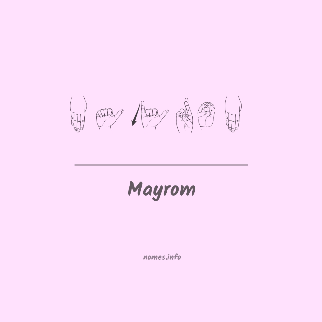Mayrom em Libras