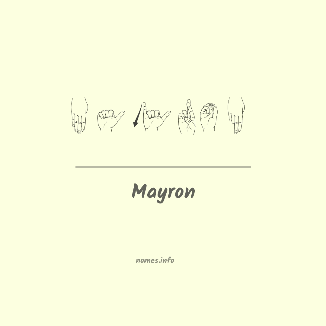 Mayron em Libras