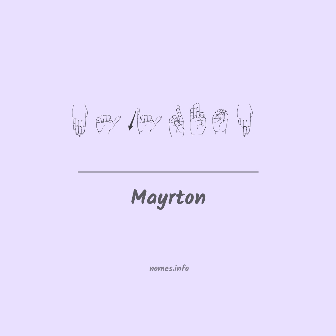 Mayrton em Libras
